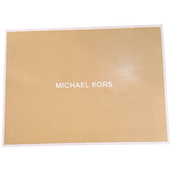 Michael Kors Ava Mid Sandal Glitter Sand Heels Size 8 NIB - Picture 12 of 13